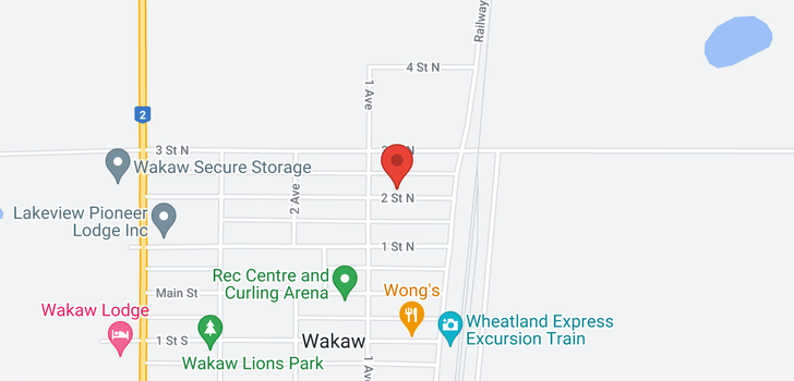 map of 116 2nd ST N